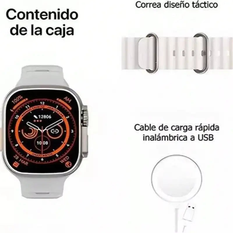 Reloj Inteligente Ultra Color Negro