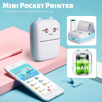 Mini Impresora termica Color Rosa